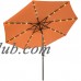 Deluxe Solar Powered LED Lighted Patio Umbrella - 9' - By Trademark Innovations (Base UPC 0063888863122)   561087031